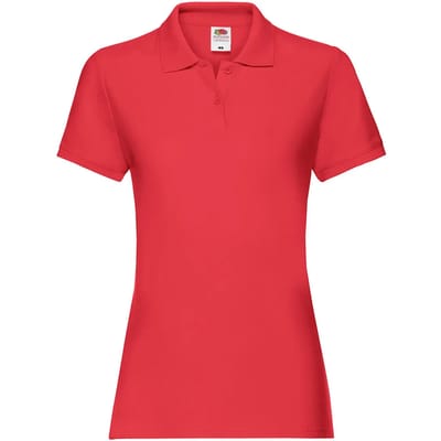Damespolo Fruit of the Loom Premium