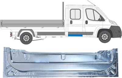 Reparatie plaatwerk achterste deuren voor Fiat Ducato 2006-2026 / Links = Rechts