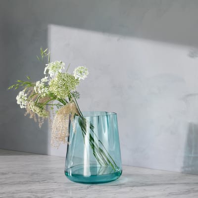 L.S.A. - Lagoon Vaas of Kandelaar 24 cm - Glas - Groen -