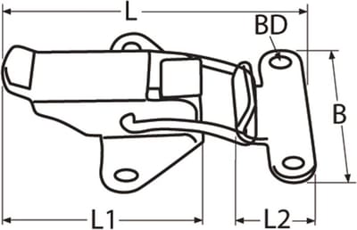 Spansluiting 46 mm RVS-304 (A2)