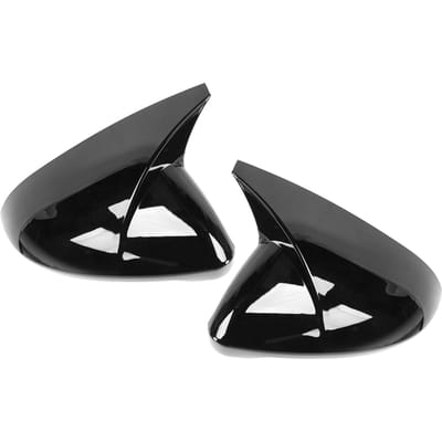 Paar Achteruitkijkspiegelkap Beschermkap Behuizing Hoorn Stijl Geschikt voor MK7 MK7.5 GTD R 2013 2020Zwart zwart