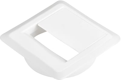 SOTECH Kabeluitgang 60 mm diameter (70 x 70 mm, inbouwdiepte 15,5 mm, wit) inbouw bureau-uitgang