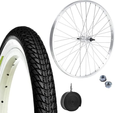 Voorwiel Fiets 20 inch Aluminium Velg met Band en Binnenband