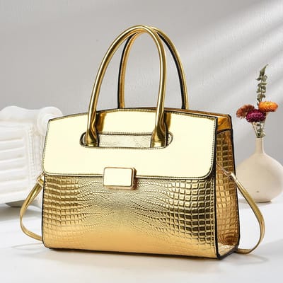 Nieuwe Handtas met Hoge Uitstraling, Krokodillen Splicing, Geavanceerd Gevoel, Grote Capaciteit, Enkele Schoudertas, Alle Crossbody Tassen Vrouwen , white