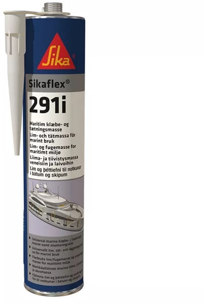Sikaflex 291i 1K PU-kit - 300 ml koker - wit - voor jacht- en scheepsbouw en marinegebruik