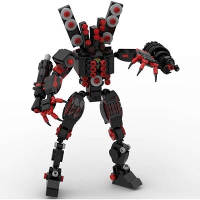 MOC Titan Speakermen Figuur Model Camerman Van Grappige Anime Video's:Voor Lego Skibidi Toilet, 444 stuks bouwblokken speelgoed