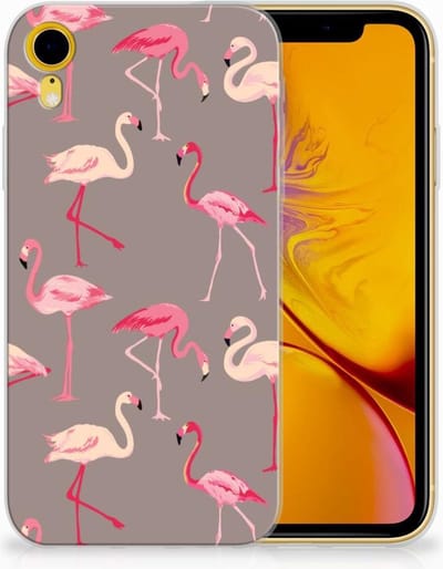 Apple iPhone Xr TPU Hoesje Flamingo
