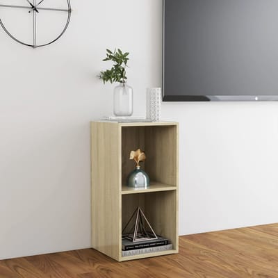 vidaXL - Tv-meubel - 72x35x36,5 - cm - bewerkt - hout - sonoma - eikenkleurig