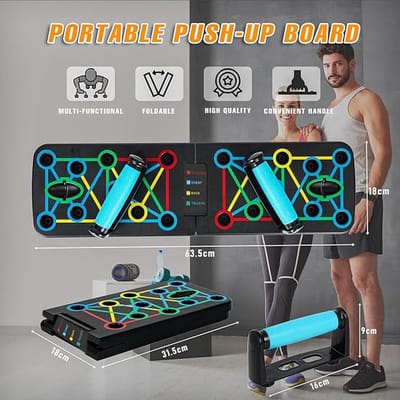 Unyqoos® Opvouwbaar en Draagbaar Push-Up Bord voor Thuis en Sportschool Training