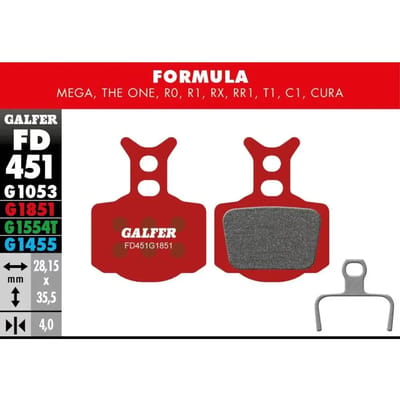 Remblok Galfer Formula Mega, The One, R0, R1, Rx, Rr1, T1, C1