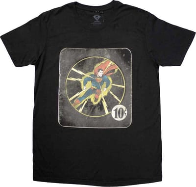 DC Comics Superman - 10c Heren T-shirt - S - Zwart