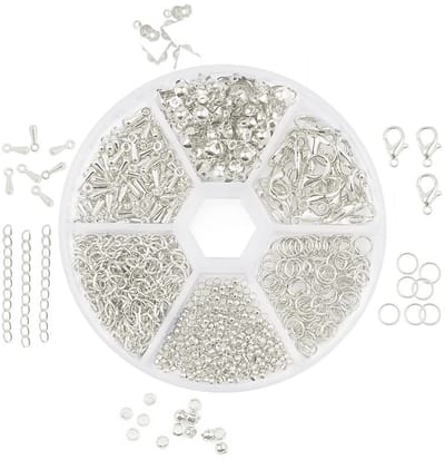 Sieraden Maken Set 840 stuks - Zilverwit - Armbanden, Kettingen & Oorbellen Maken - DIY Accessoires - Kasey