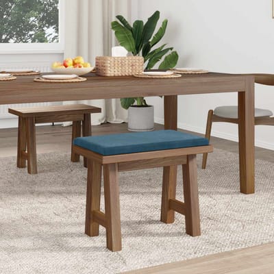 vidaXL - Bankkussen - fluweel - Blauw - Diepte - 35 - cm