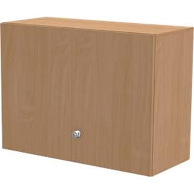 Schäfer Shop Genius Opzetkast TETRIS WALL, 2 ordnerhoogten, deuraanslag rechts, B 1000 x D 440 x H 740 mm, beukenpatroon