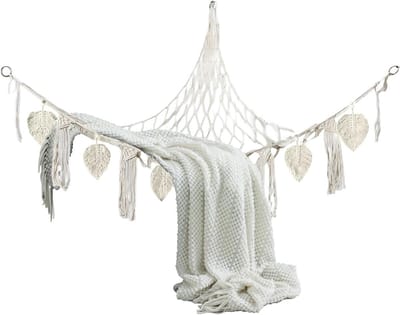 Speelgoed Hangmat - Knuffel Net - Opbergen Knuffels - Ruimtebesparend Ontwerp - 140x110cm - Wit