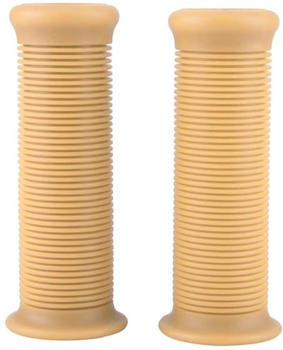 Dailygoods- Stuurgreep Universeel - Motor Handvatten 1 inch - TPU - Beige - Geschikt voor de meeste Motorfietsen - Eenvoudig te Installeren - Motorhandvat