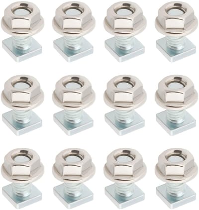 Dailygoods- Broeikasmoeren 50 Sets - M6 x 12 mm - Roestvrij Staal - Platte Kopschroeven - Onmisbare Accessoires - Eenvoudige Installatie - Schroeven
