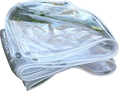Transparant Dekzeil - Plastic Zeil - Buiten Beschermen - Hoge Lichttransmissie - 3m x 4m - Duidelijk