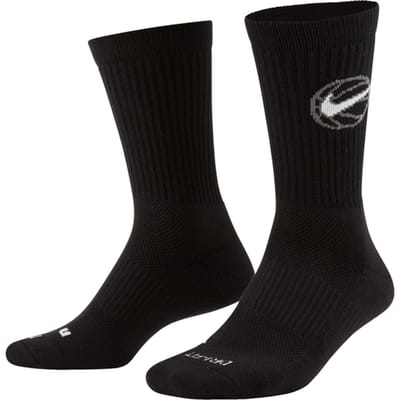 Nike Everyday Crew Sokken Zwart K010