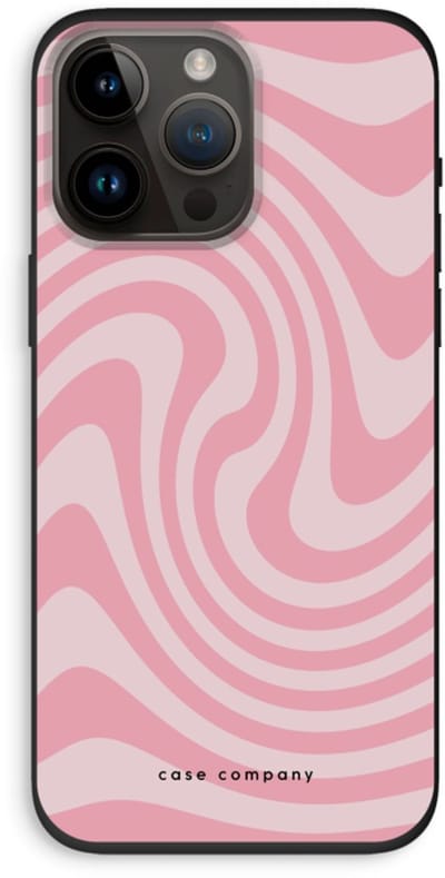 Case Company® - Hoesje geschikt voor iPhone 14 Pro Max hoesje - Swirl Roos - Biologisch Afbreekbaar Telefoonhoesje - Bescherming alle Kanten en Schermrand