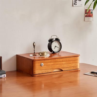 Houten Bureau Opberger - Archiefkast Laden - Bureau Organisatie - Met Slot - Meerdere Lagen - Niet Gespecificeerd