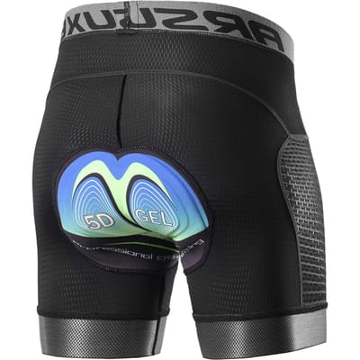 Arsuxeo Heren Fietsondergoed Shorts 5D Gel Padded Sneldrogende MTB Fiets Fietsbroek L