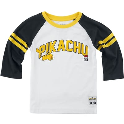 Pokémon - Gaming Longsleeve voor kinderen - Kids - Pikachu 025 - voor Kinderen - zwart-wit