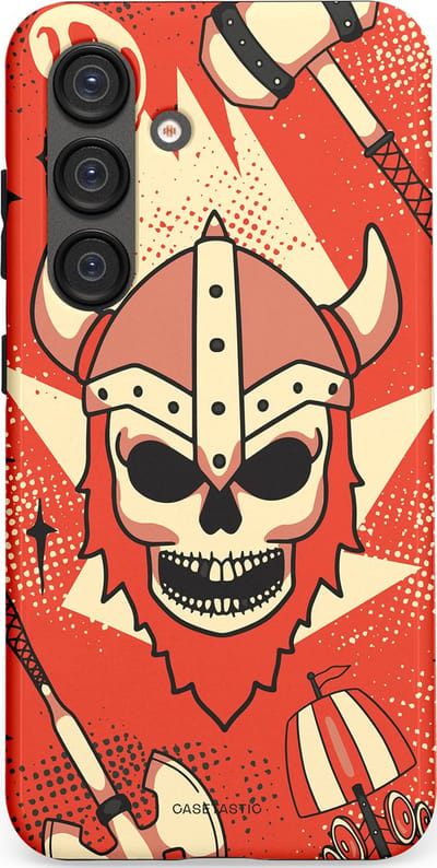 Casetastic Hoesje Geschikt voor Samsung S25 - Stijlvolle Beschermende Duo-layer Case - Vurige Valhalla