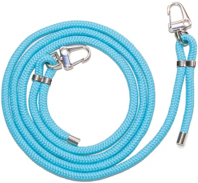 xoxo Wildhearts telefoonkoord - Bright Blue - Geschikt voor iPhone - Geschikt voor Samsung - Universeel - Phone cord - Telefoonketting - Koord voor telefoonhoesje met haakjes - Telefoon hanger - Blauw