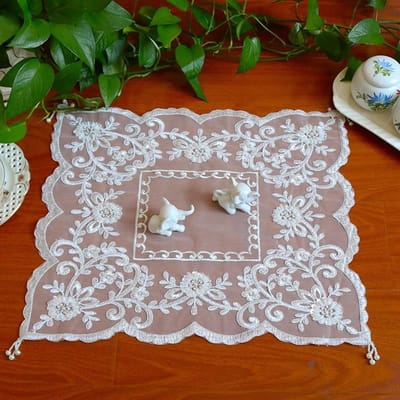 40x50cm handgeborduurde rechthoekige geborduurde Europese tafelmat Placemat onderzetter Woonkamer slaapkamer balkon bruiloft feest decoratie voor Huis 40x50cm