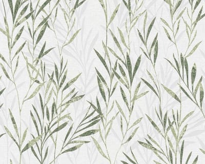GRAFISCHE TAKJES BEHANG | Modern - groen wit - A.S. Création Flavour