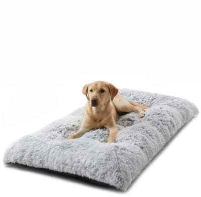 Wasbaar, Rustgevend Hondenmatras Met Antislip Onderkant, Zacht En Comfortabel Hondenkussen, Grijs, 100*70 cm