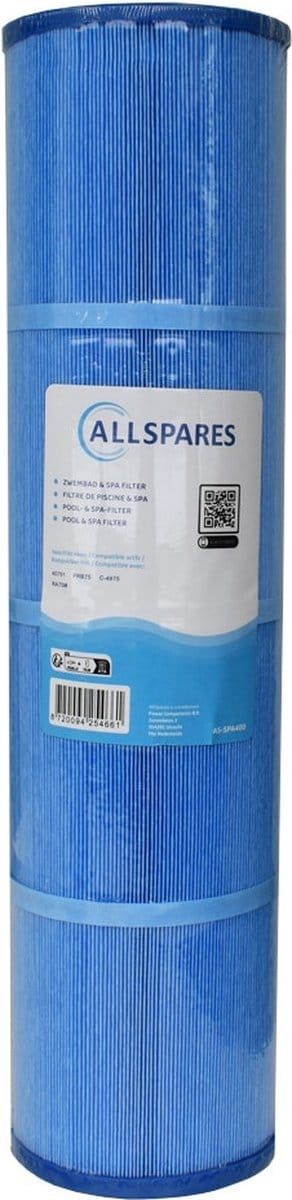 AllSpares Spa Waterfilter geschikt voor SC733-S / PRB75-M / FC-2395M (Ø127x511mm)