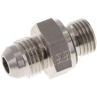 JIC  Dubbele Nippel G1/4'' X UNF 9/16''-18 RVS FKM 275bar