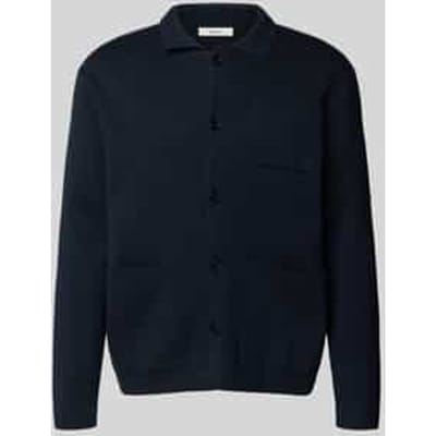 Relaxed fit gebreid jack van katoenmix, model 'MIKE'