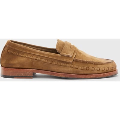 AllSaints Sammy Loafer Tan Size: 46 | Loafers Outlet | Heren | Bruin
