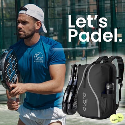 Ruime Padel Tennistas (35L) voor 2 Rackets en Ballen - Innovatieve Indeling en Kwaliteit