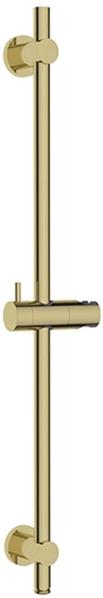Wiesbaden UniMatch glijstang met wateraansluiting 76,5 cm geborsteld messing