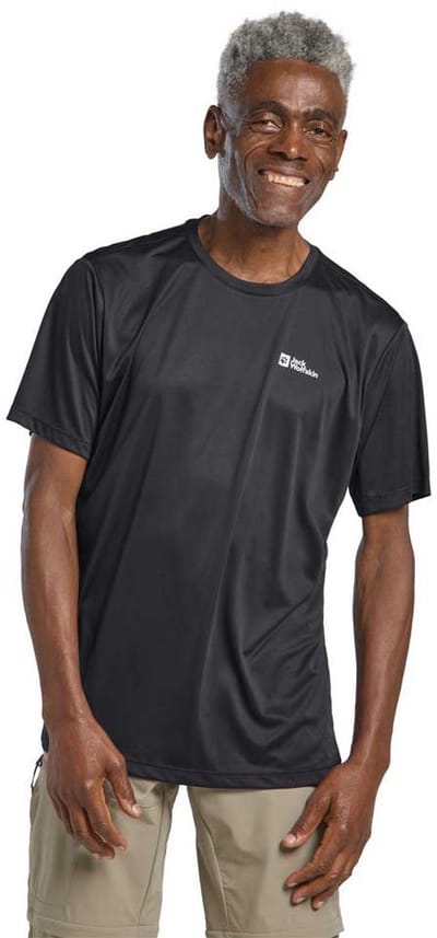 Jack Wolfskin Tech T-shirt Met Korte Mouwen Zwart 2XL Man