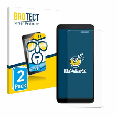 BROTECT - Screenprotector voor TCL 501 - Folie Beschermfolie transparant 2 Stuks