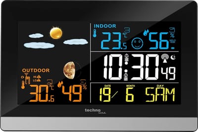 White-Label® Weerstation Binnen en Buiten - Hygrometer Draadloos - Luchtvochtigheidsmeter