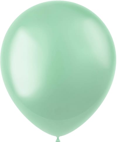 Folat - ballonnen Radiant Minty Green Metallic 33 cm - 10 stuks