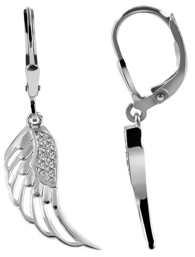 AKZENT Akzent damesoorbel "Engelsflügel Allanah" uit 925 Sterlingzilver, gerhodineerd,