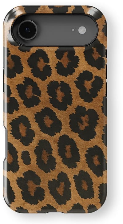 DripCase Luipaard Hoesje geschikt voor iPhone 17 Air | Backcover met Mag | Hoesje met Dierenprint geschikt voor iPhone 17 Air Leopard Dark