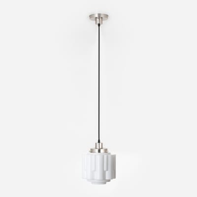 Hanglamp aan snoer Circle 20's Matnikkel - Art Deco Trade