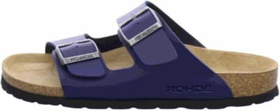 Rohde damessandaal muiltjes met twee bandjes 5631 blauw