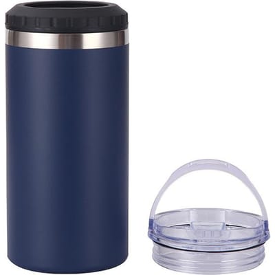Gobelet à eau à double couvercle pour canette de cola froide, gobelet droit pour voiture, gobelet à bière portable multifonctionnel 16oz