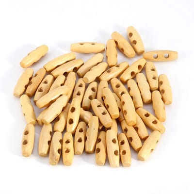 Dailygoods- Tuimelknoppen 50 Stuks - Houten Knoppen - Ovale Knoppen 3 cm - Knopen voor Kleding - Knoppen voor Ambachtelijke Decoratie - 2 Gaten