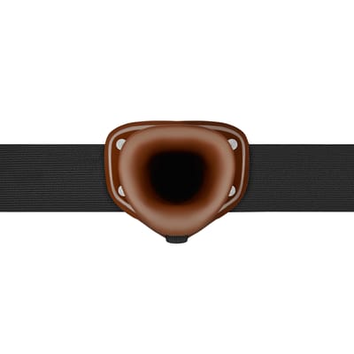 Pipedream Fetish Fantasy voorbinddildo Chocolate Dream Hollow Strap-On bruin - 10 inch