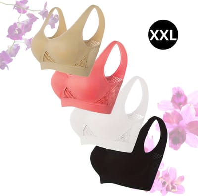 Livano BH Zonder Beugel - Zonder Bandjes - Push-up Bh's - Comfort Bh - Gemengd - Sport - XXL